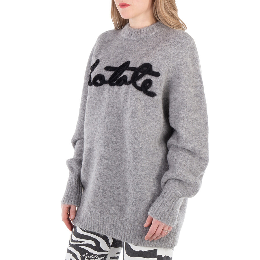 Rotate Oversized Knitted Logo Jumper - 2