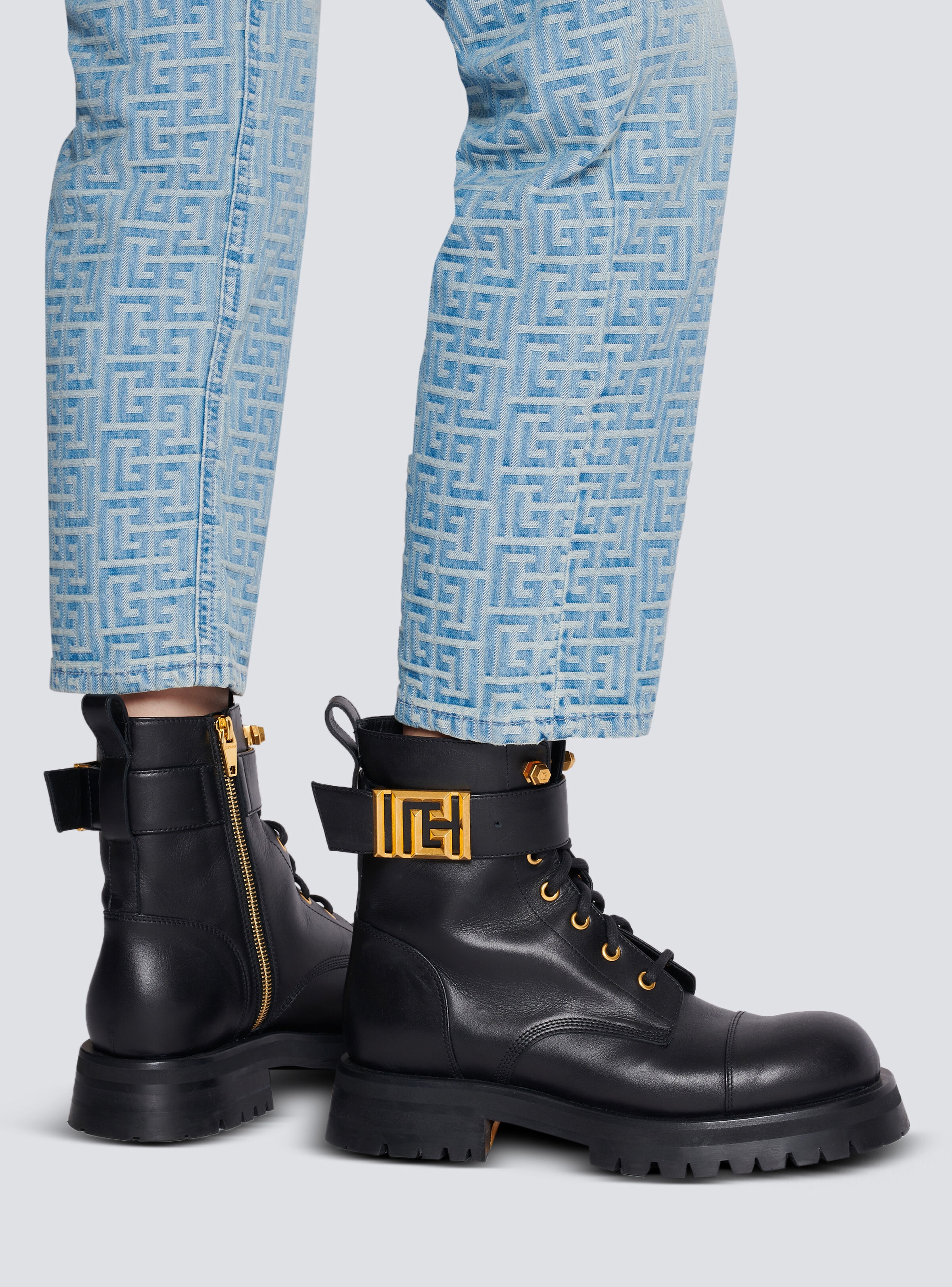 Charlie leather ranger boots - 9