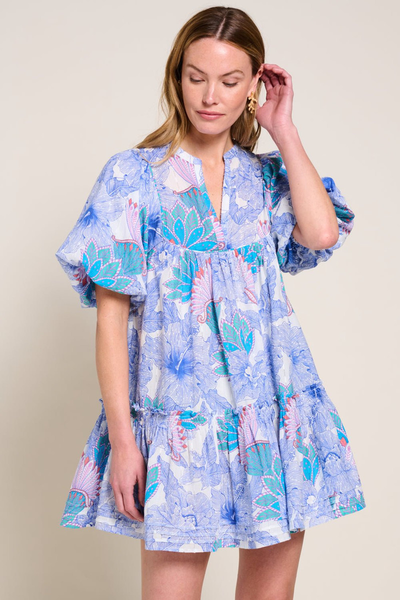 Mini Dress Cruz - Blue Padang 3