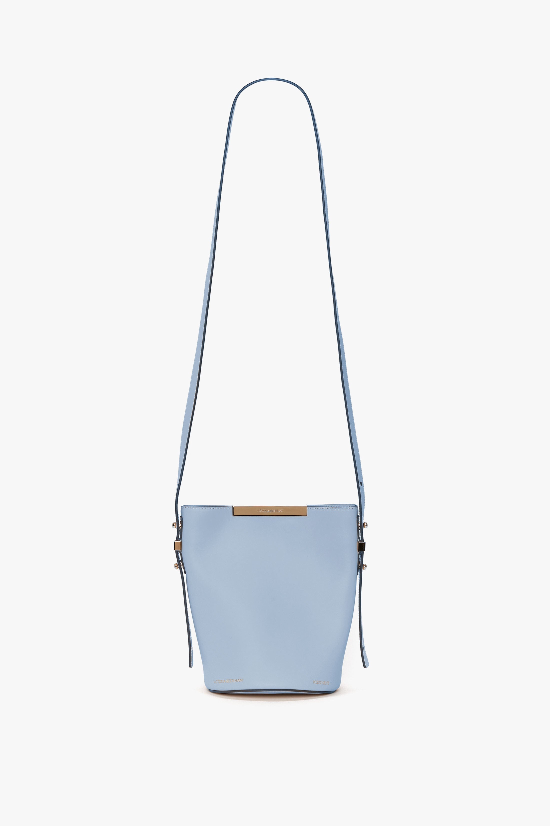 Mini Bucket Bag In Powder Blue Leather - 1