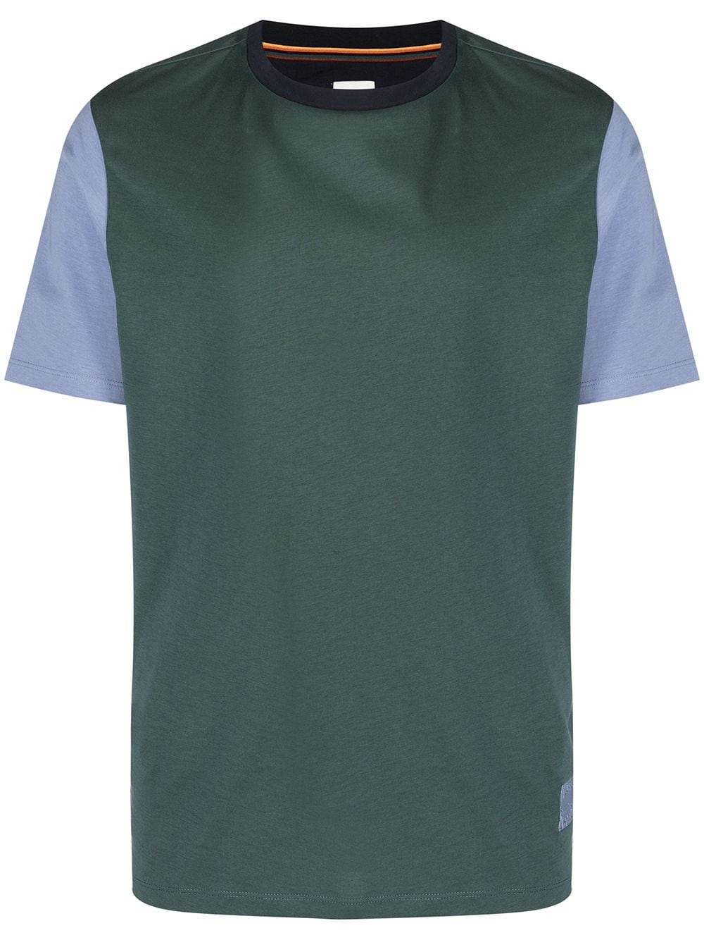 colour-block cotton T-shirt - 1