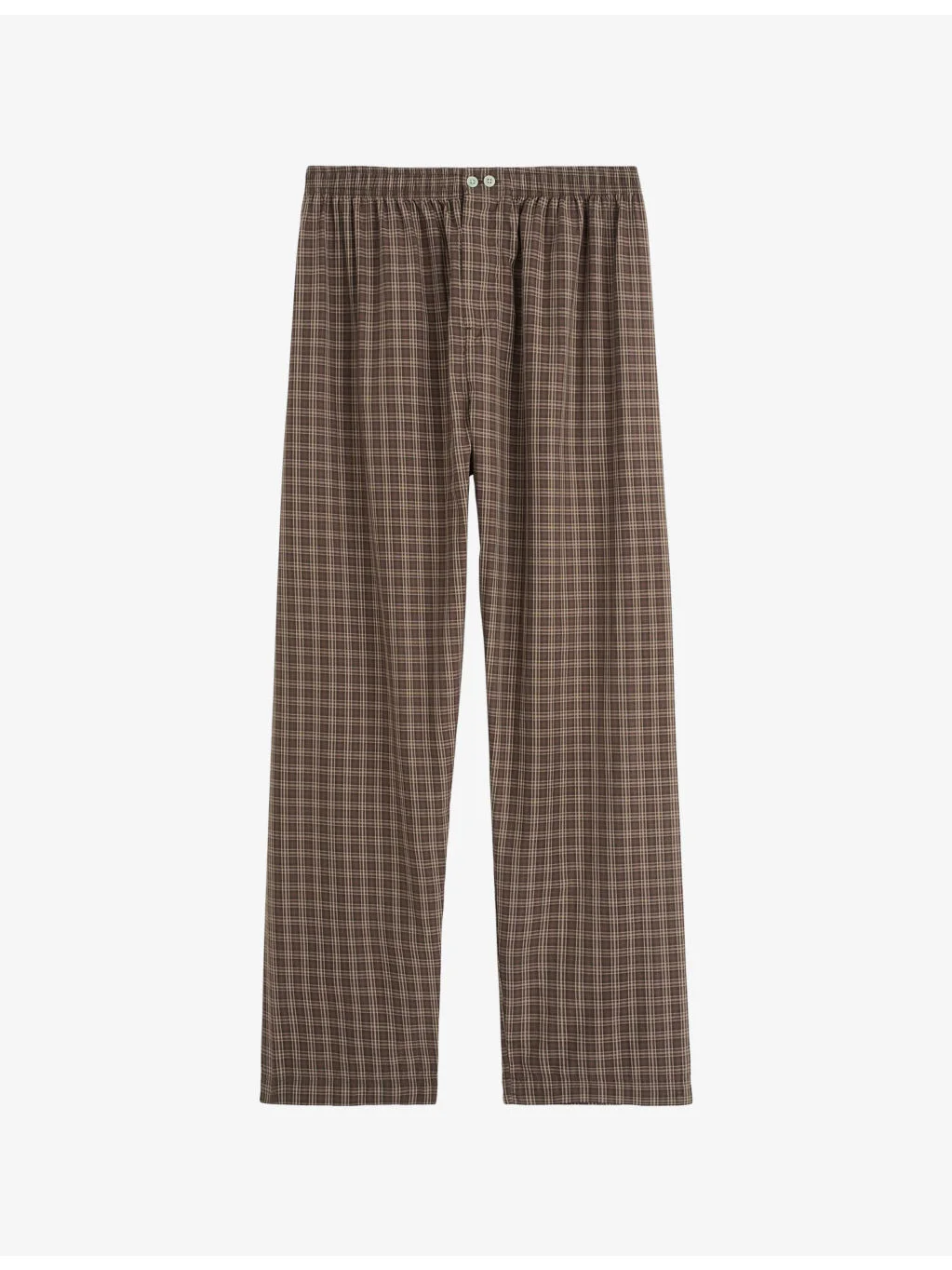 Checked Cotton Pyjama Bottoms - 1