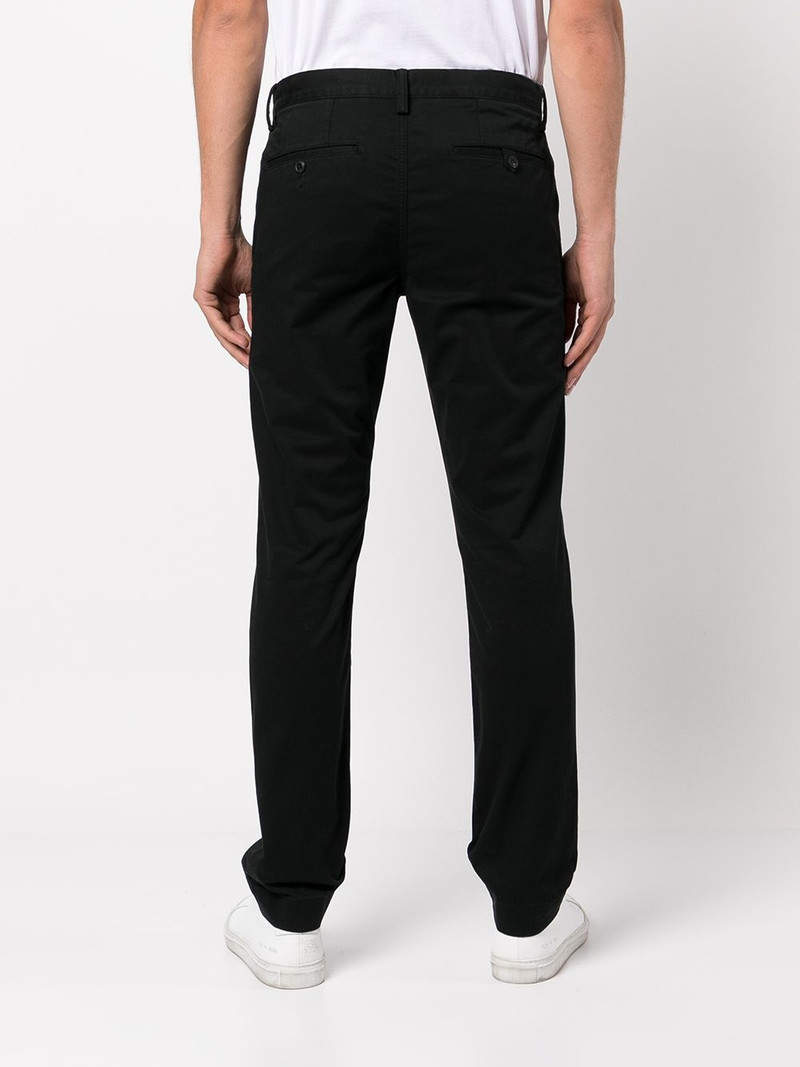 slim-fit cotton trousers 4