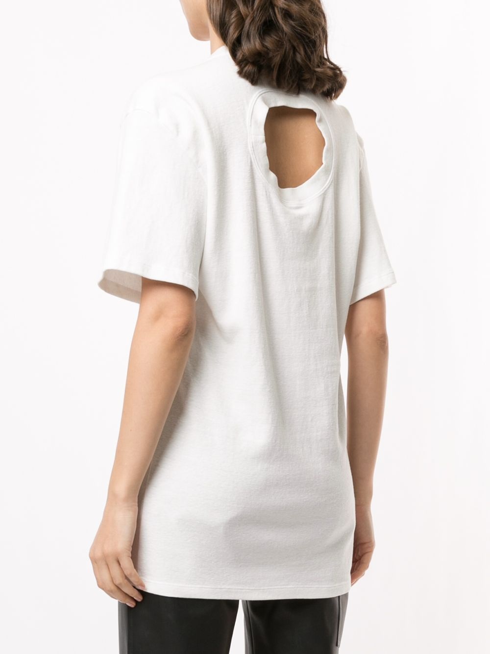 rear cut-out detail T-shirt - 4