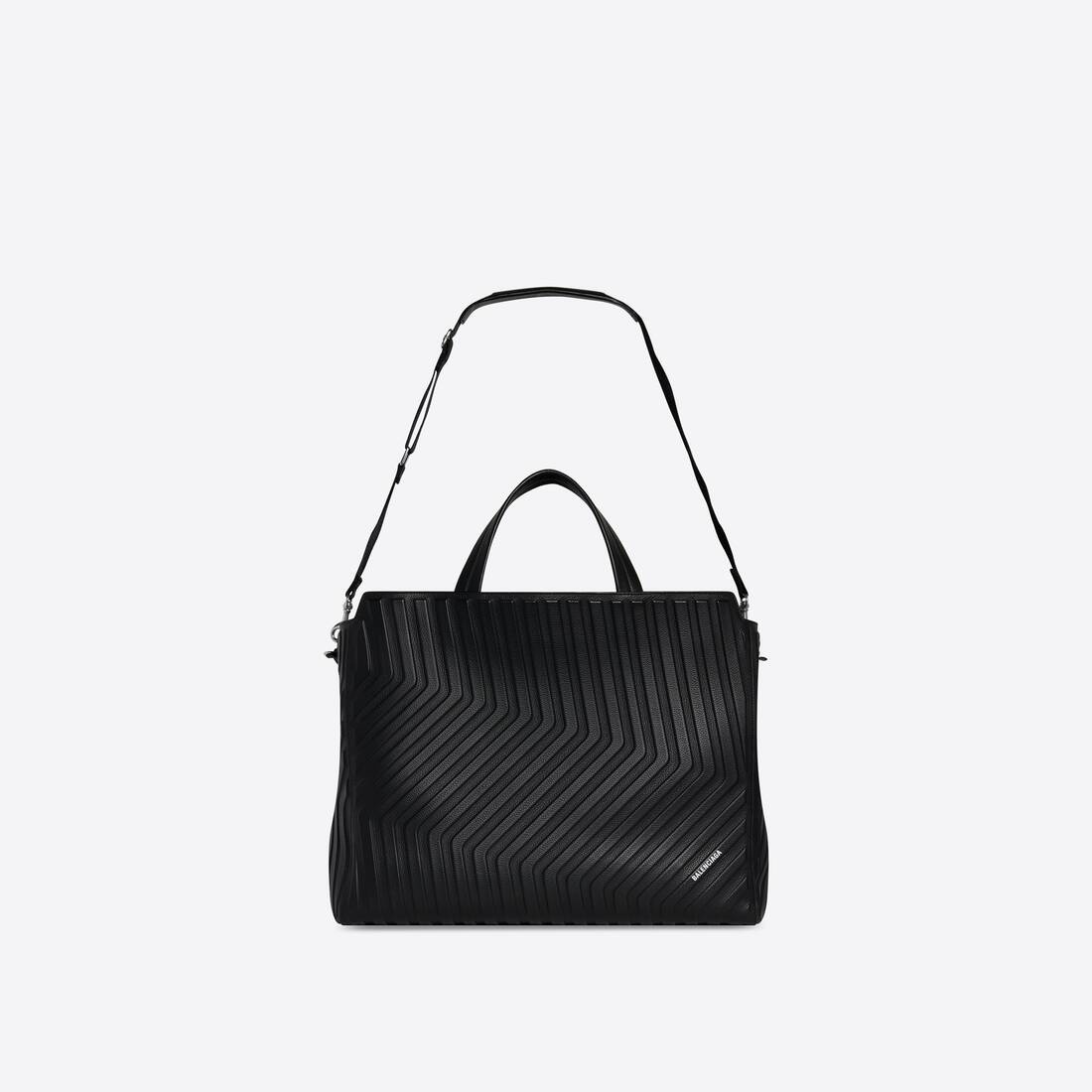 Men's Car Large East-west Tote Bag in Black - 4