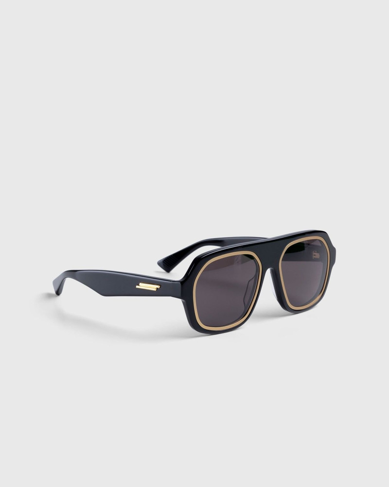 Bottega Veneta Bottega Veneta – Rim Aviator Sunglasses Black outlook