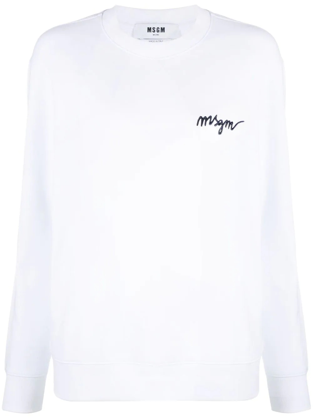 embroidered logo sweatshirt - 1