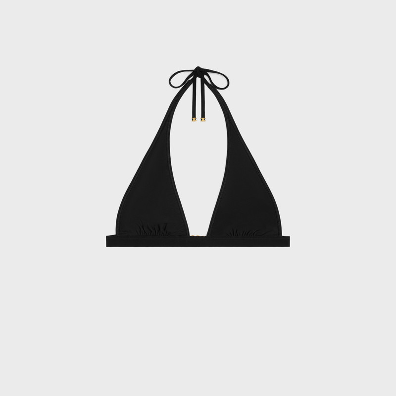 CELINE triomphe triangle top in matte jersey outlook