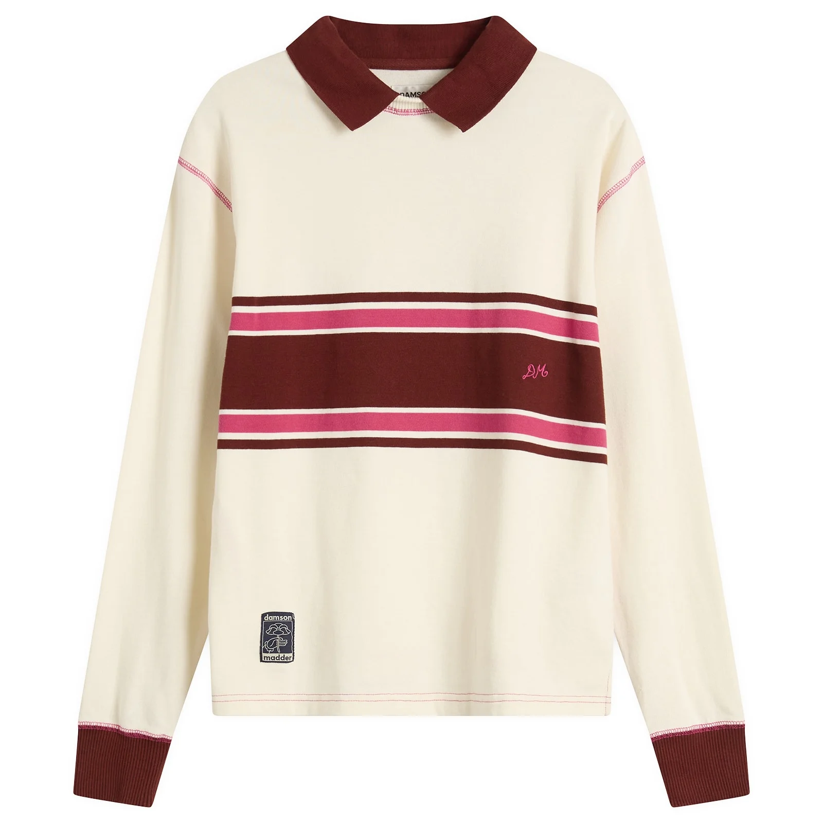 Damson Madder Olina Placement Stripe Rugby Shirt - 1