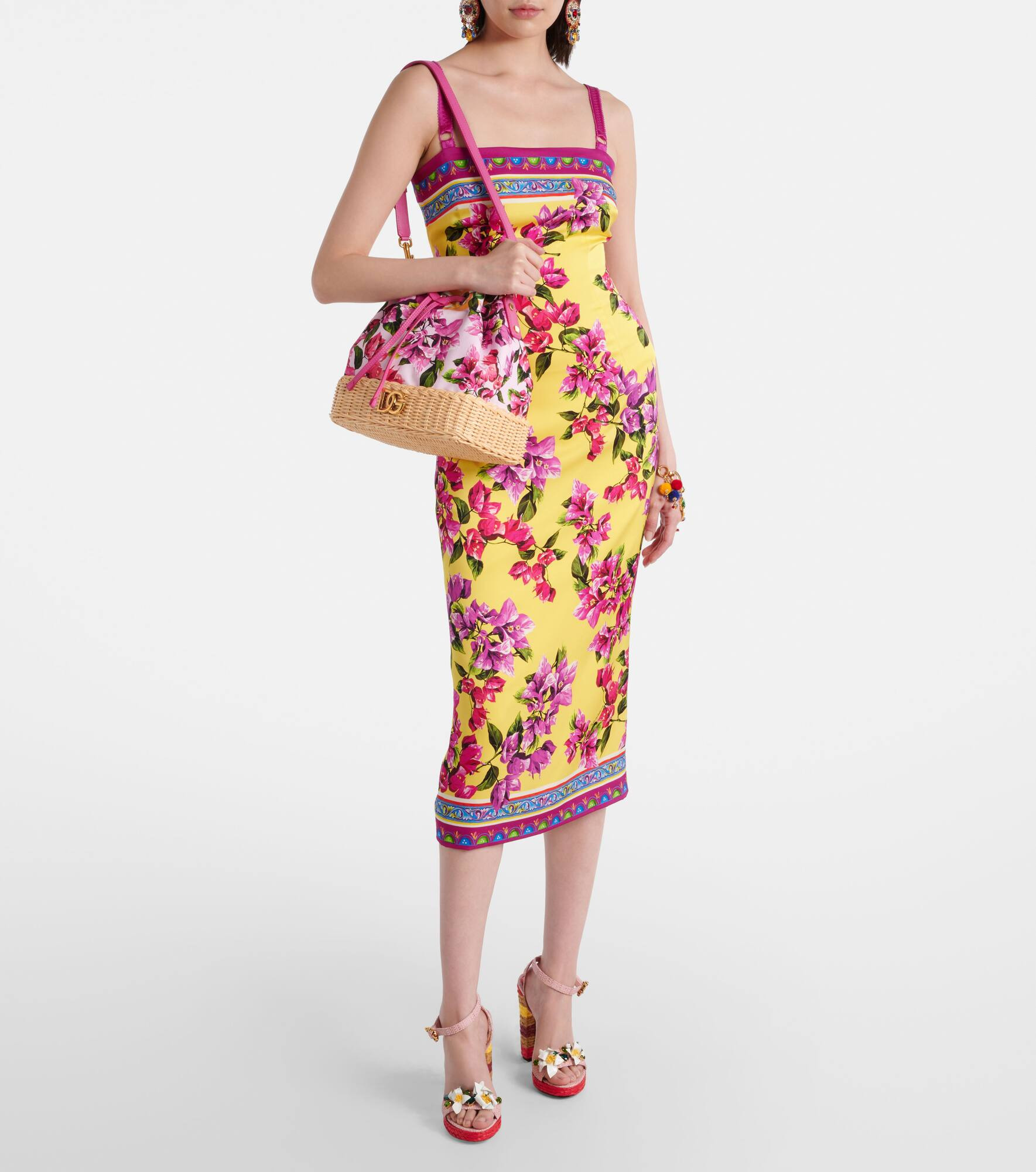 Taormina DG floral bucket bag - 5