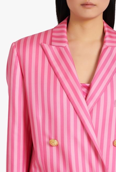 Balmain x Barbie - Striped light pink blazer - 6