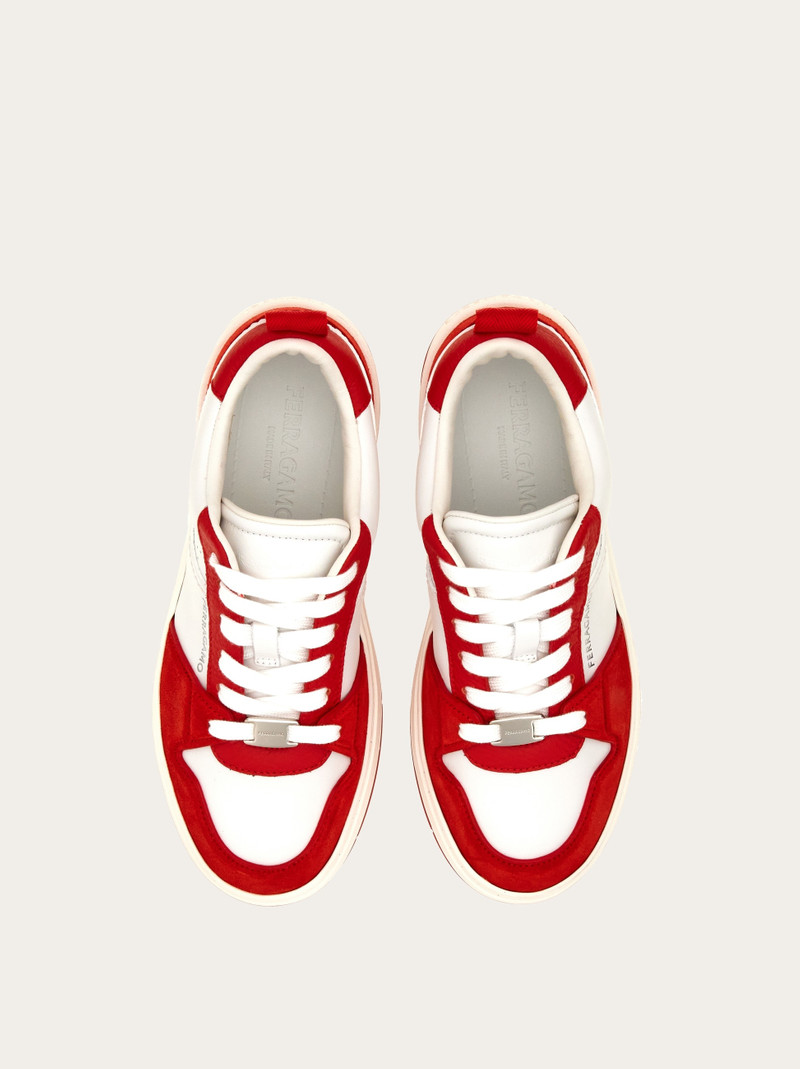 Suede patch skate sneaker 2