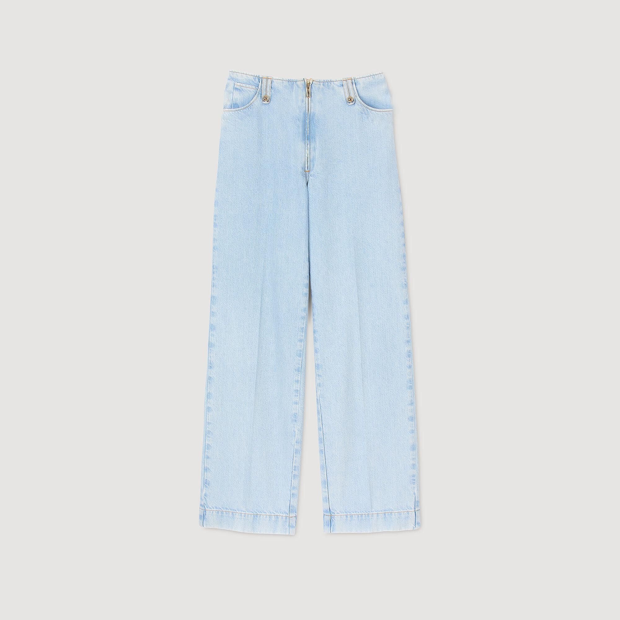 FADED WIDE-LEG JEANS - 6