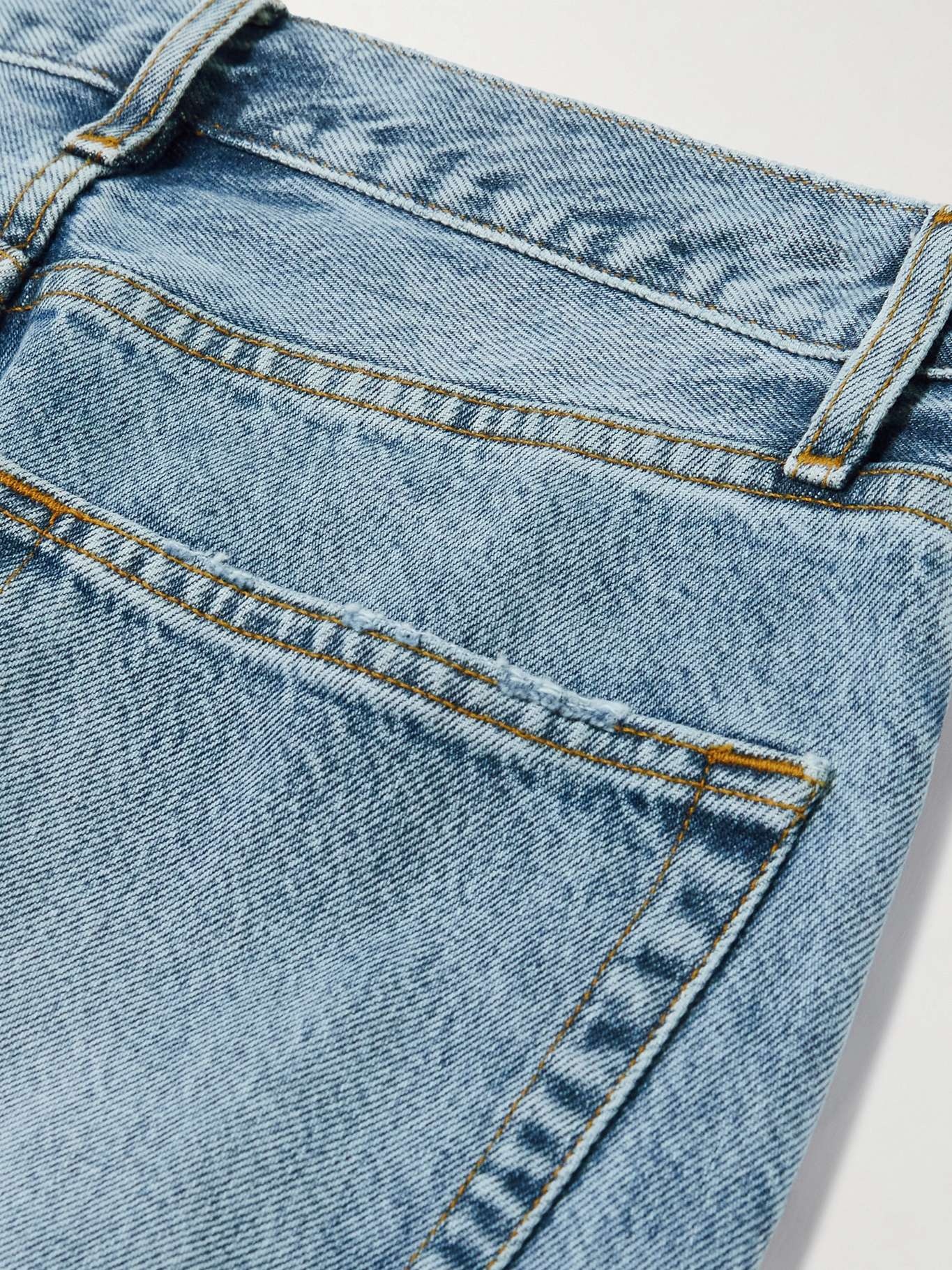 The Lax distressed high-rise flared jeans Light denim - 6