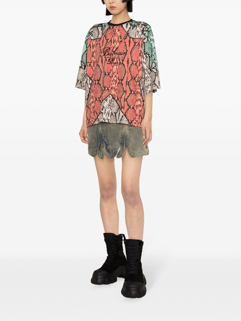 Python-print organic cotton T-shirt 3