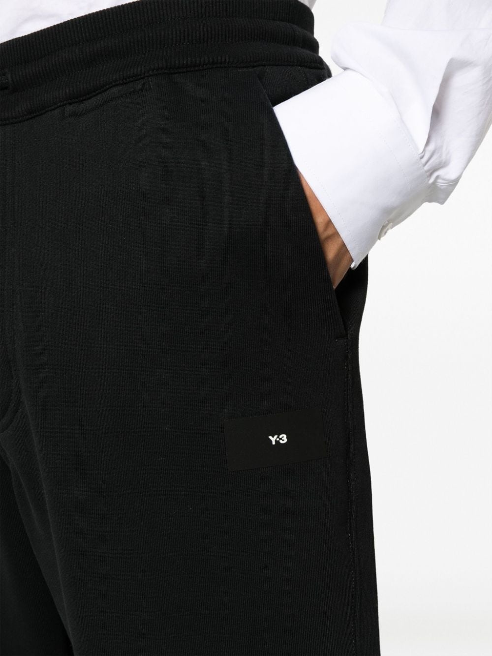 logo-patch drawstring track pants - 6