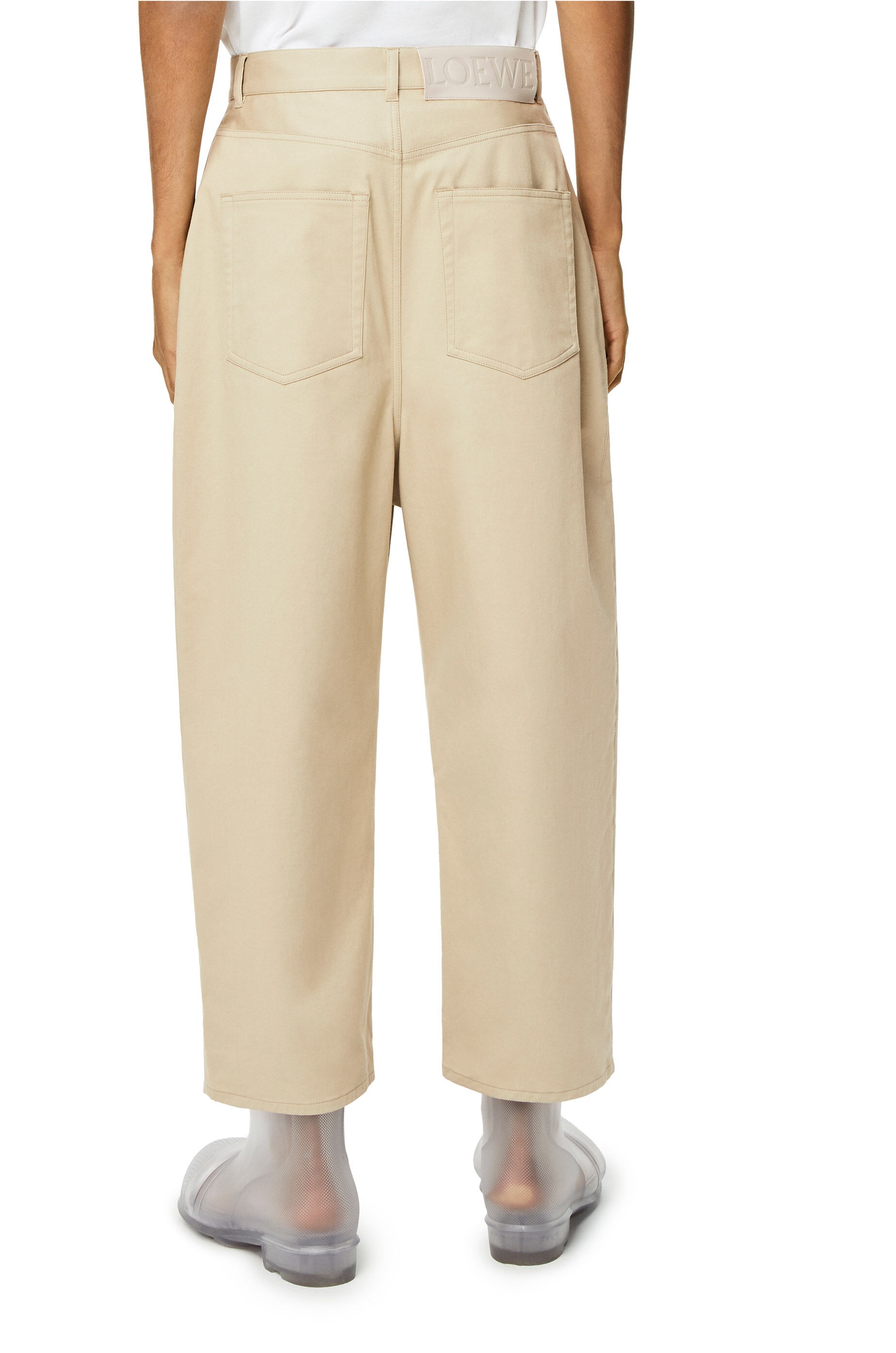 Single pleat trousers in cotton - 4