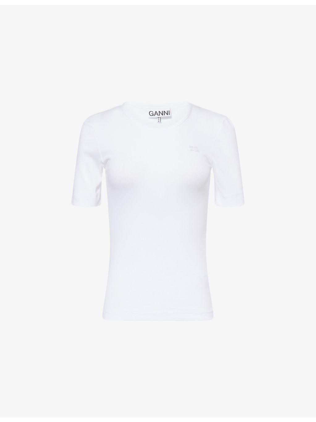 Round-Neck Ribbed Stretch-Cotton T-Shirt - 1