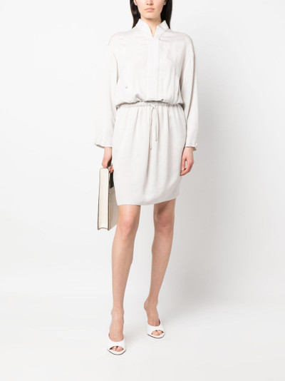 EMPORIO ARMANI draped shirt dress outlook