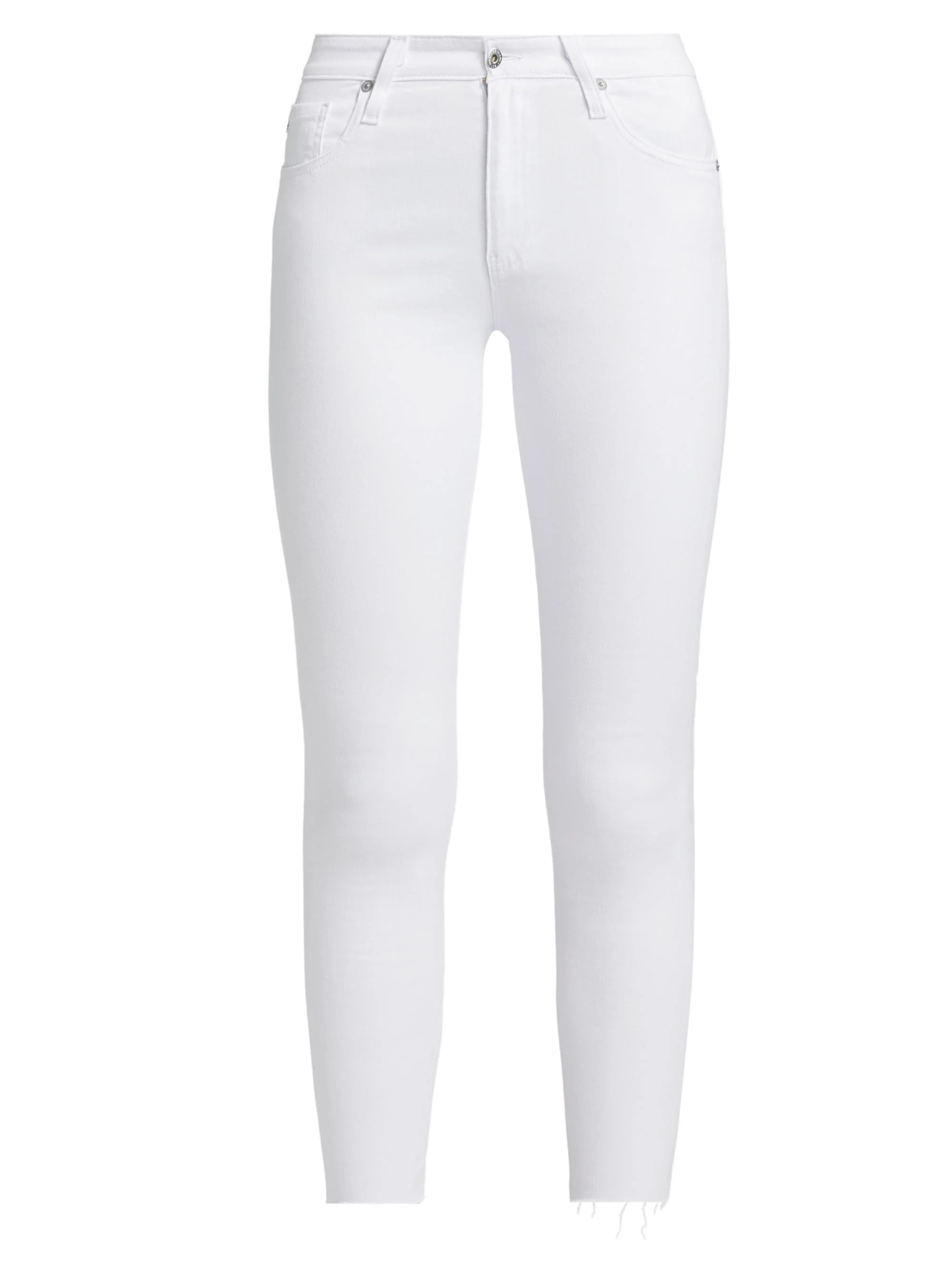 Women's Farrah Mid-Rise Skinny Ankle Jeans - White - 1