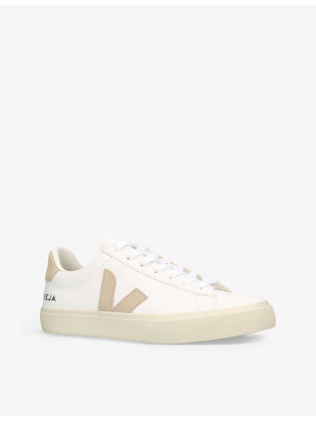 Campo V-logo leather low-top trainers - 3
