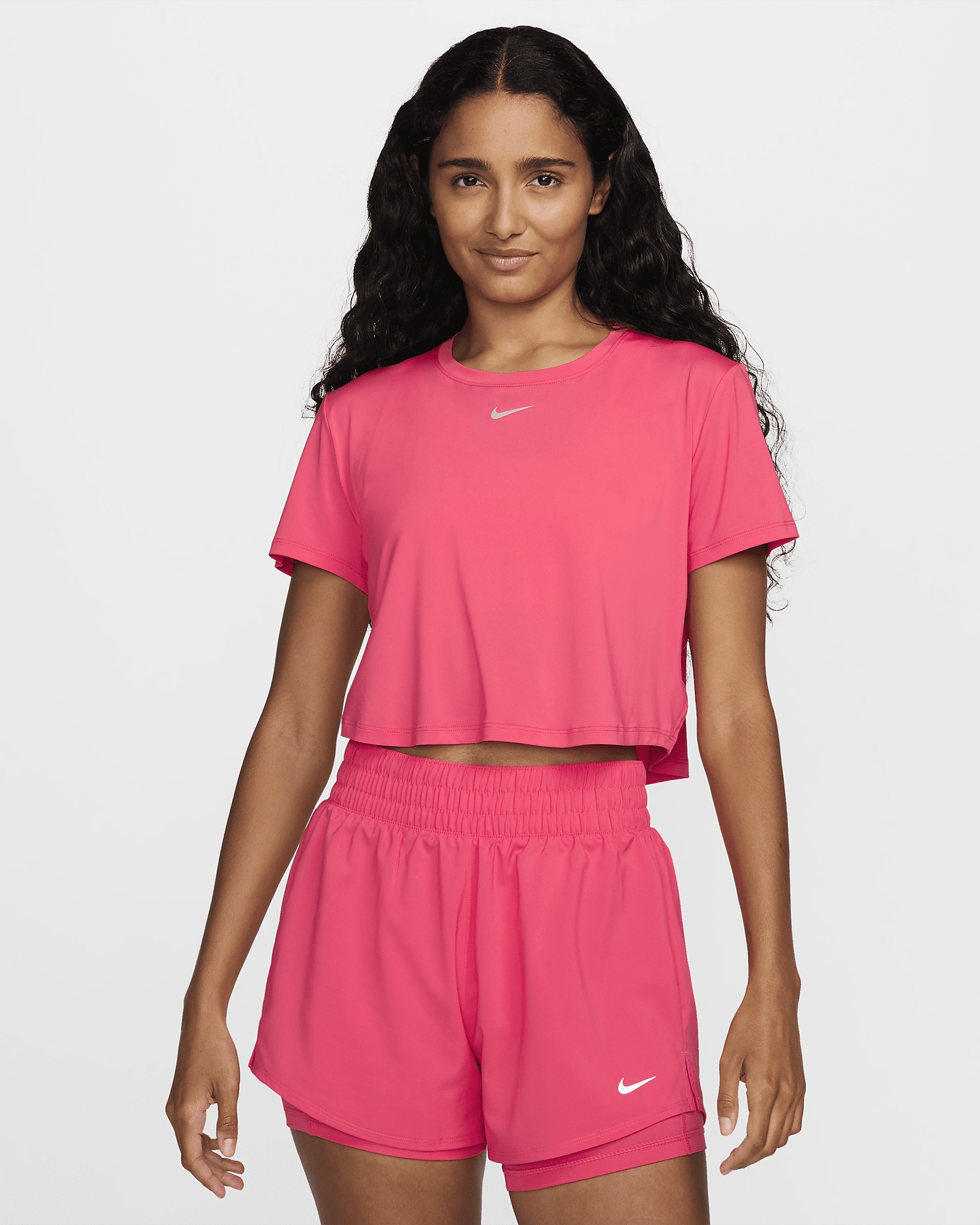 Nike One Classic Women's Dri-FIT Short-Sleeve Cropped Top - 1