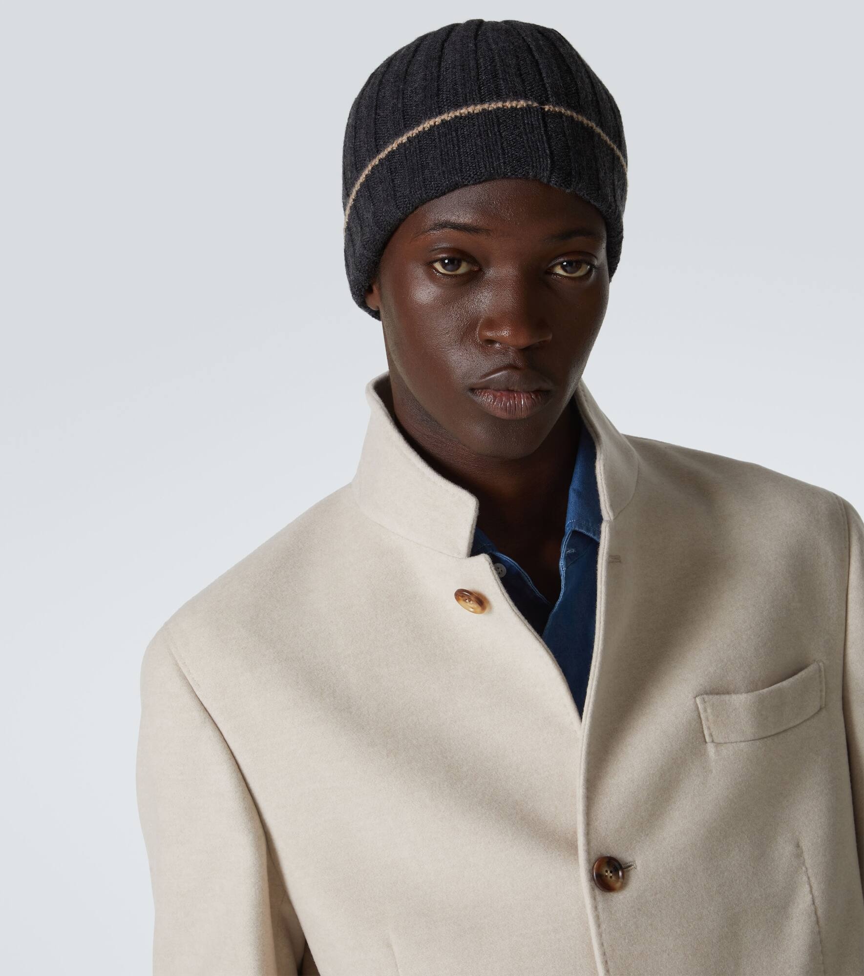 Ribbed-knit cashmere beanie - 2