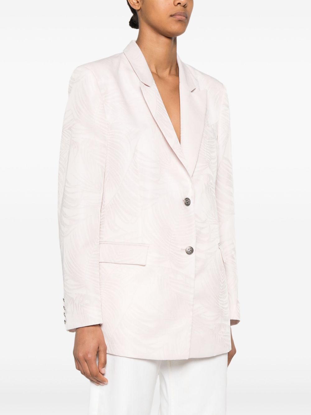 Palms-jacquard blazer - 3