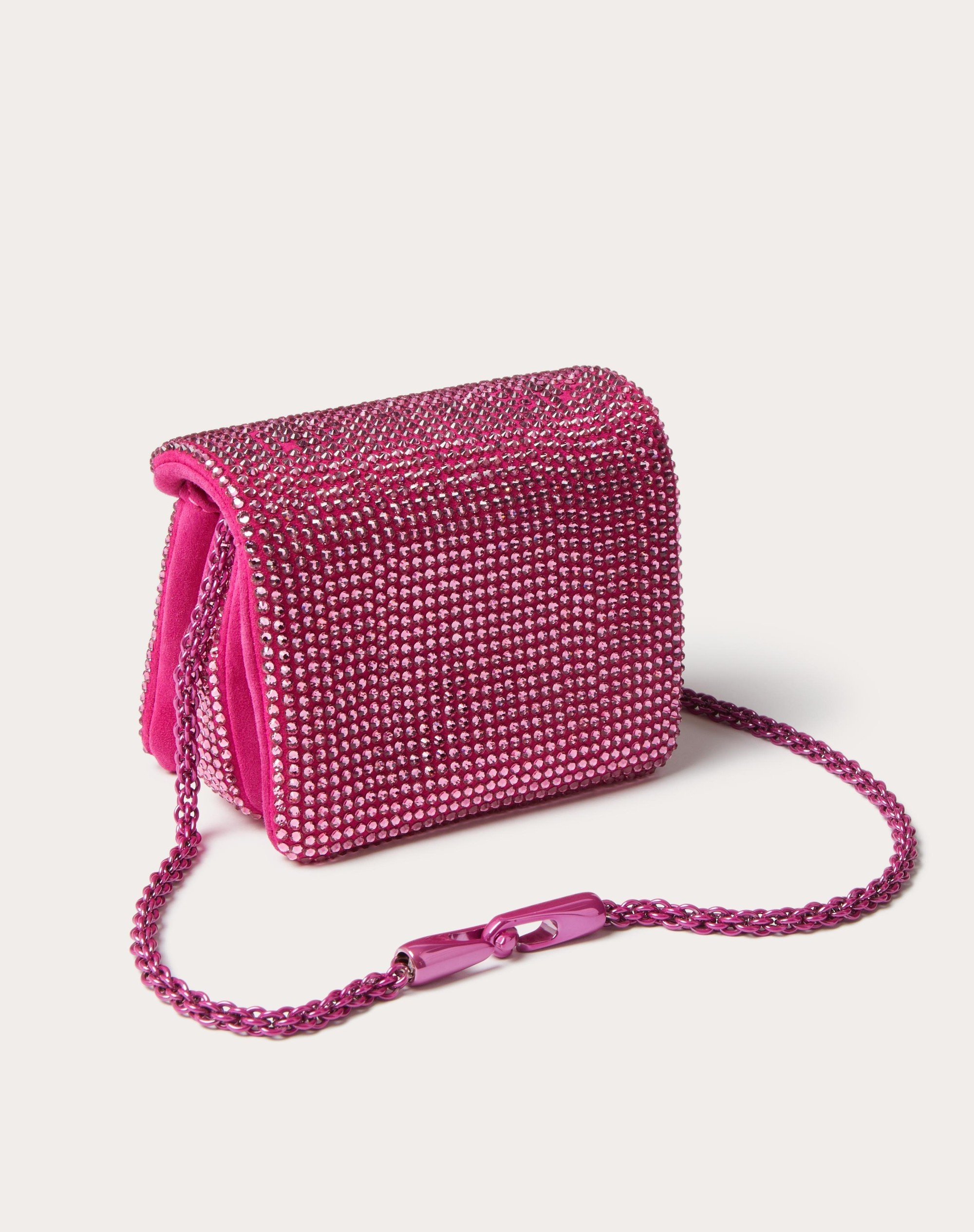 ONE STUD MICRO BAG WITH CHAIN AND RHINESTONE EMBROIDERY - 3