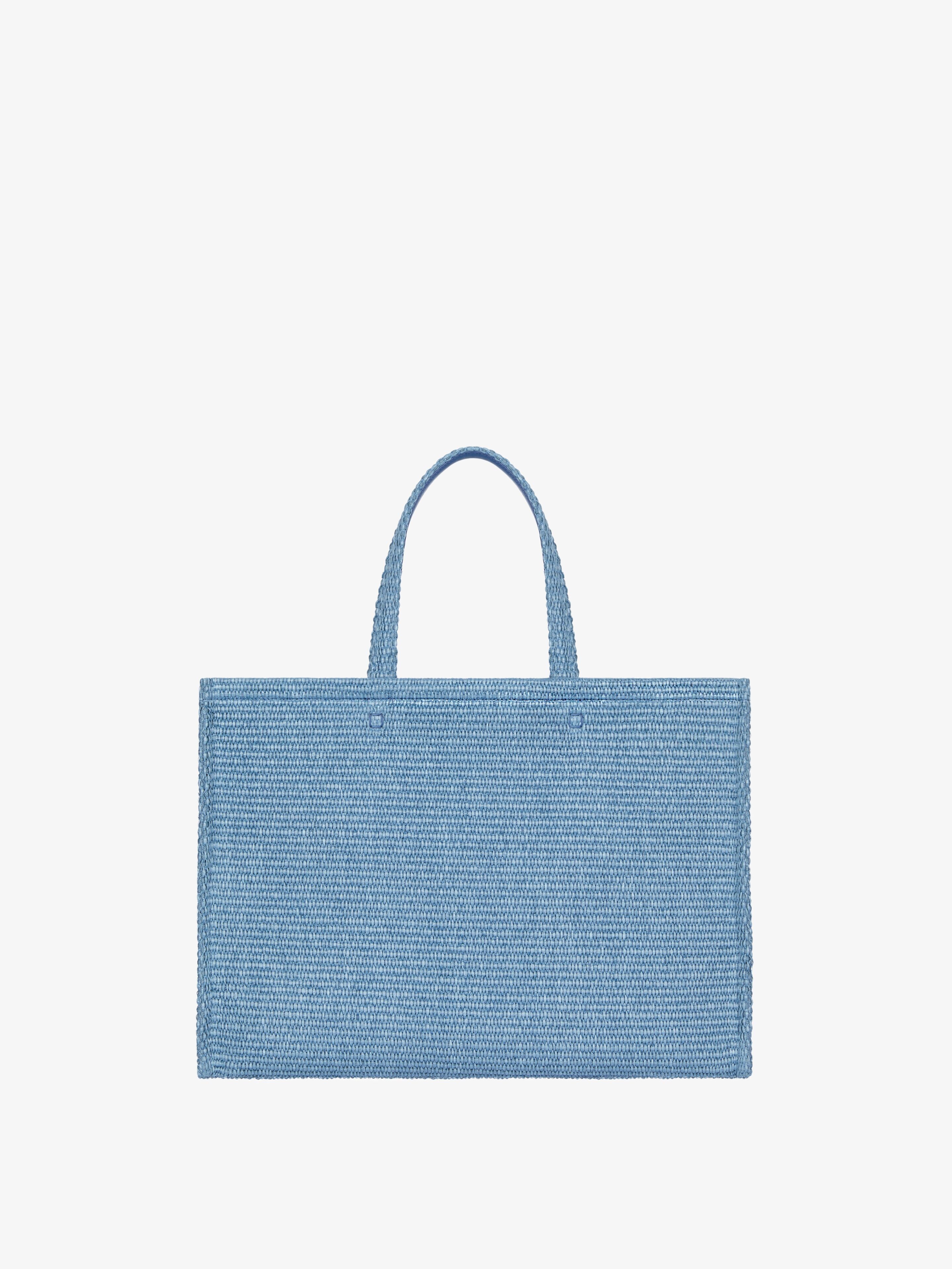 MEDIUM G-TOTE BAG IN RAFFIA - 4