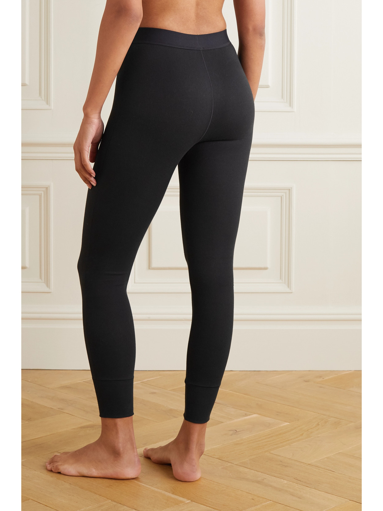 Thermal Ribbed Cotton-blend Leggings - 2