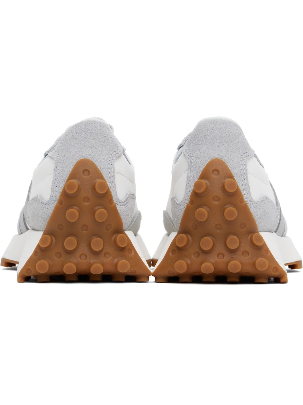 White & Gray 327 Sneakers - 2