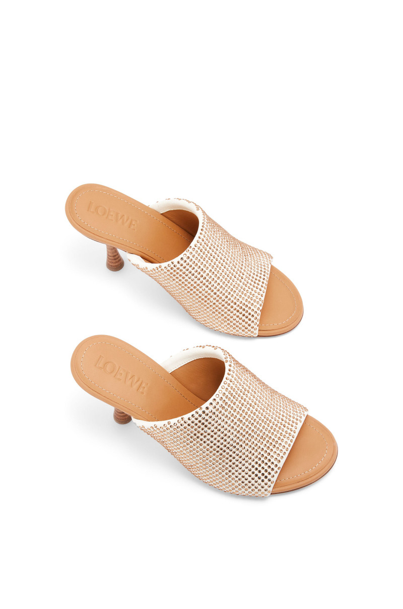 Mule in suede and crystal 3