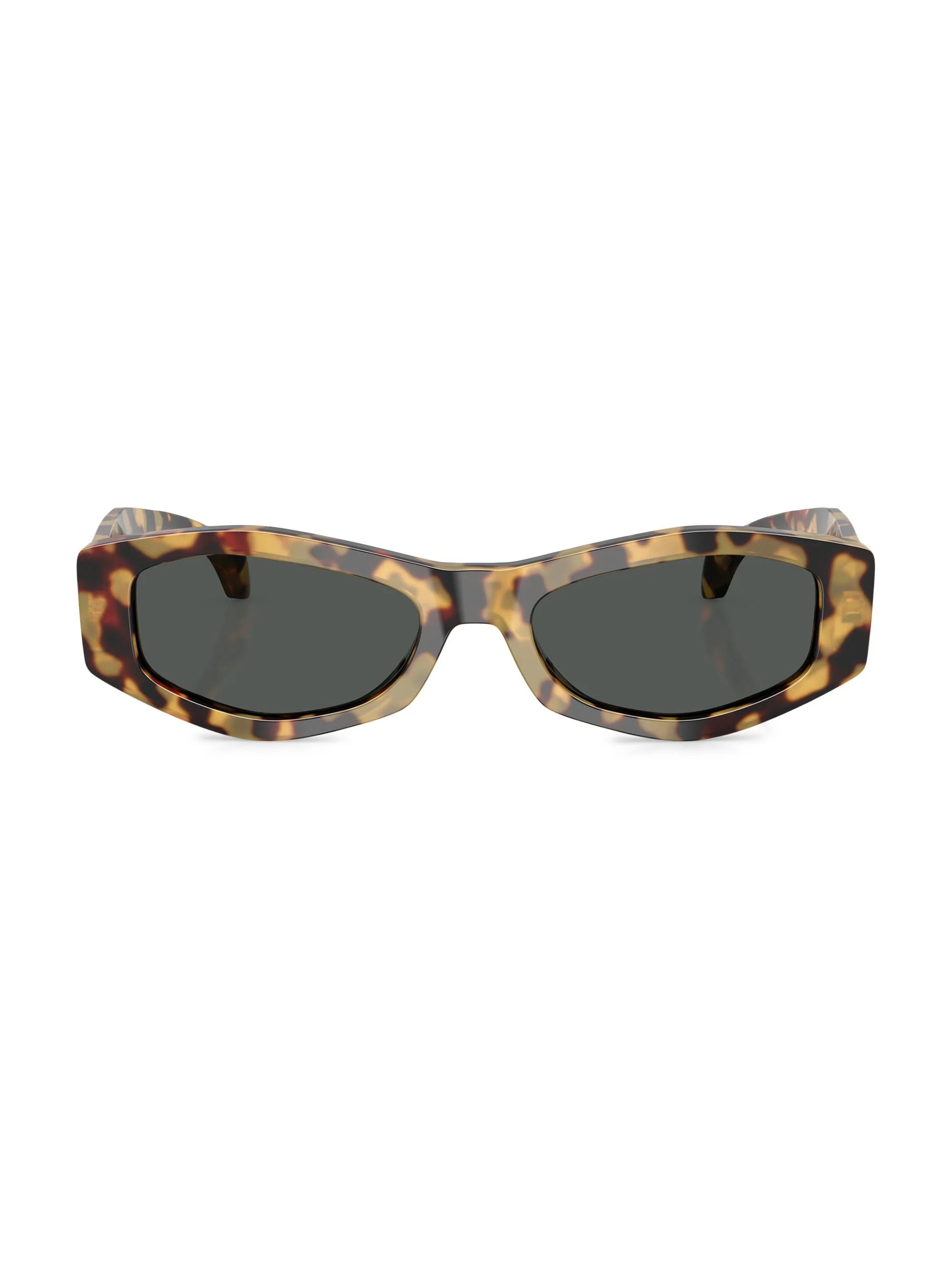 Women's 54MM Oval Sunglasses - Havana Dark Grey - 1
