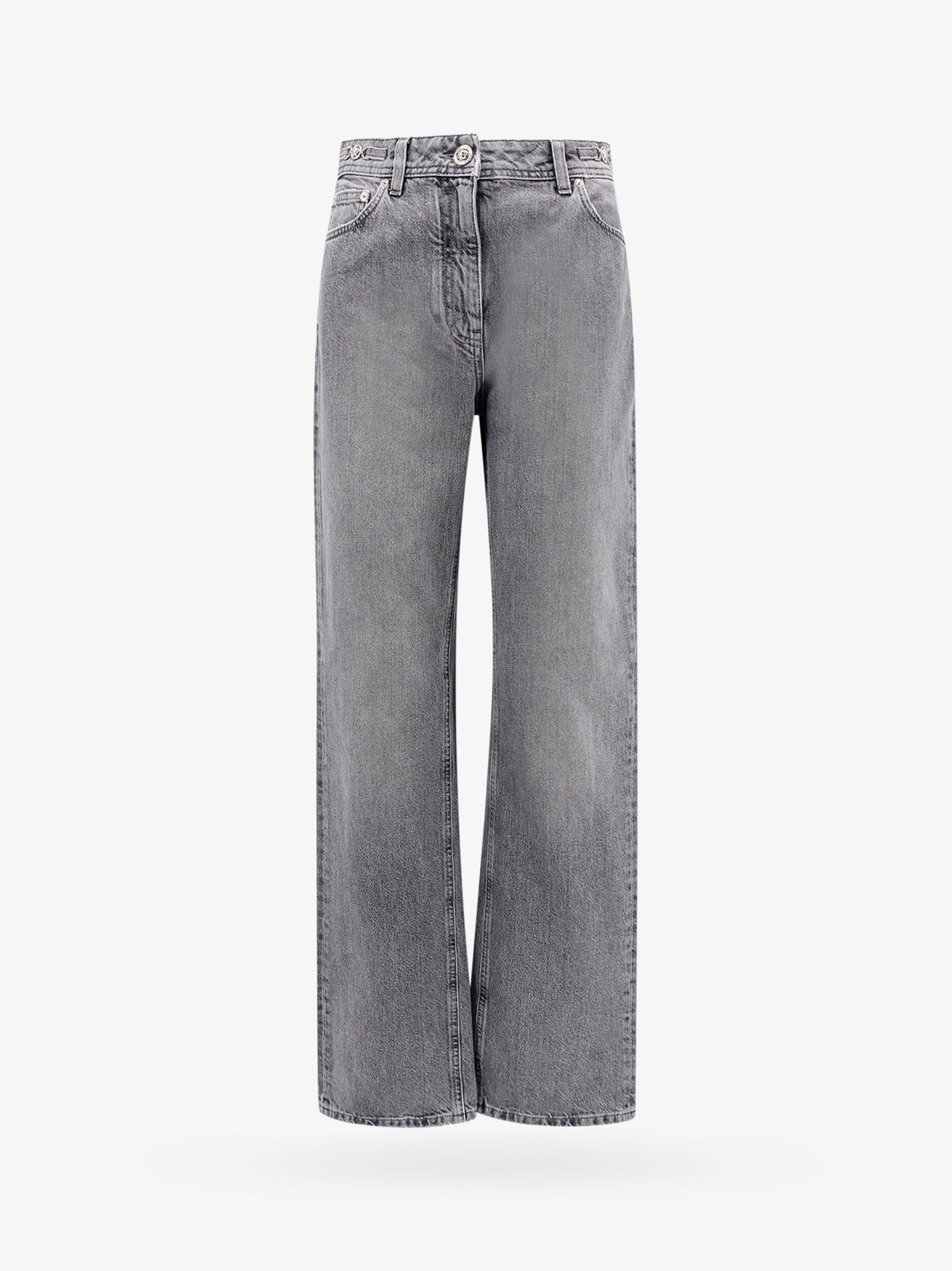 Versace Woman Trouser Woman Grey Pants - 1