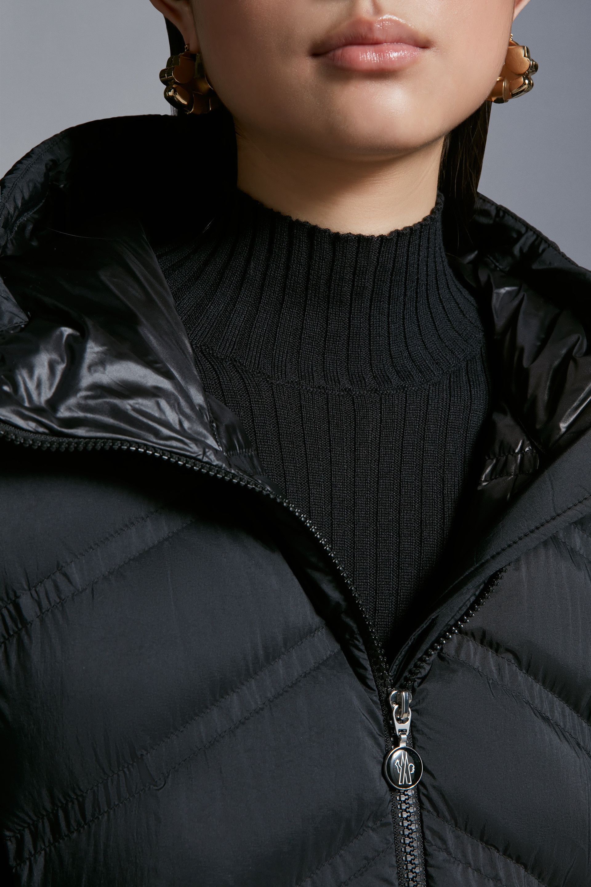 Moncler Alastore Long Down Jacket | REVERSIBLE