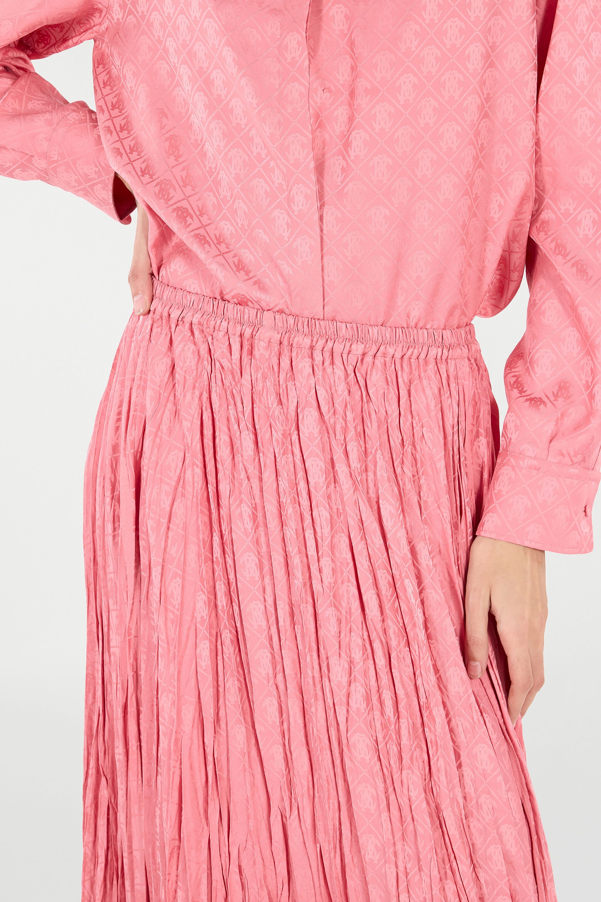 Crinkled Midi Skirt - 5