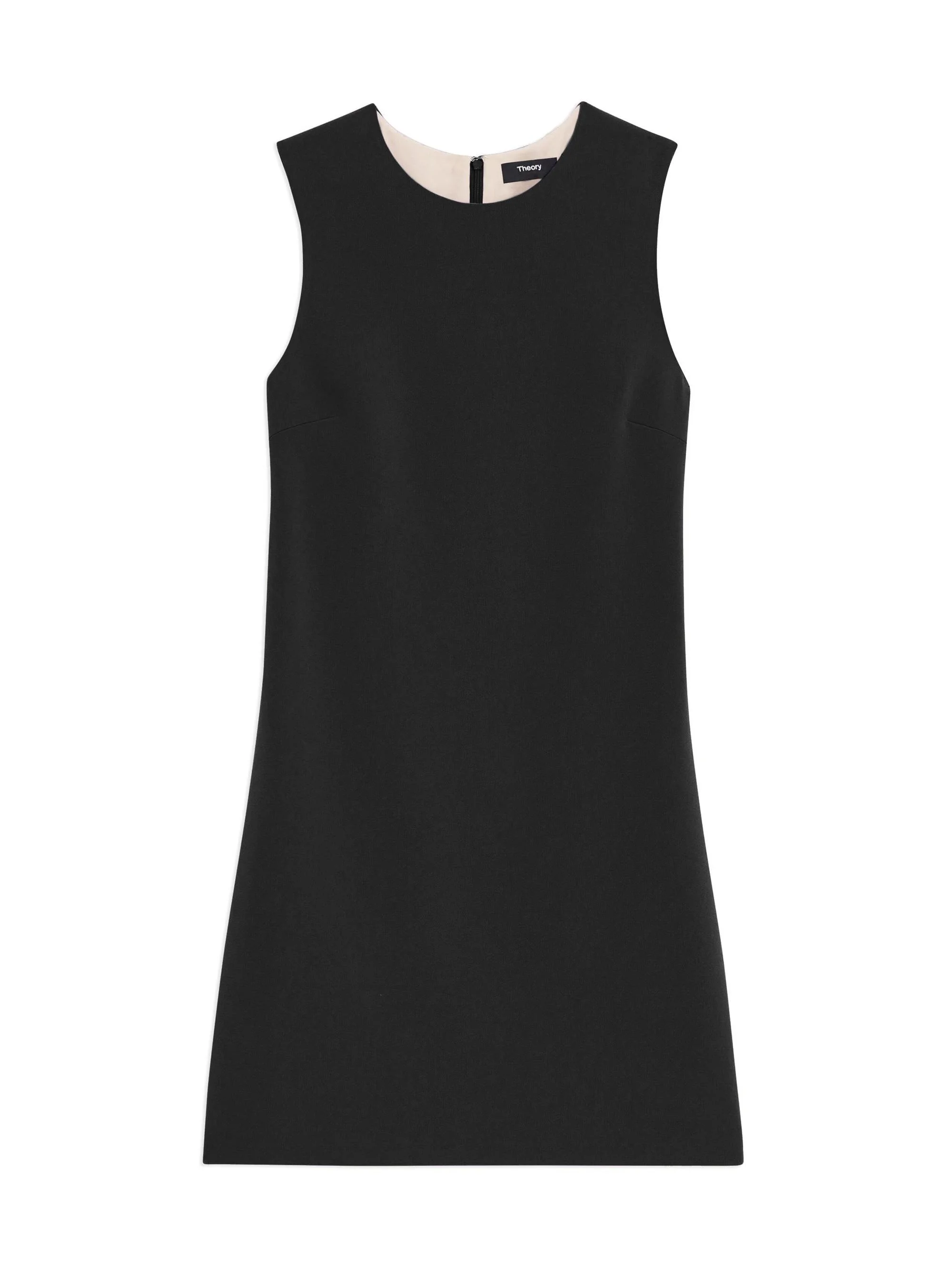Women's Crepe Shift Minidress - Black - 1