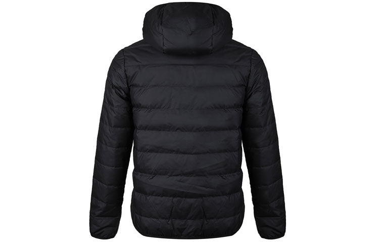 adidas neo Windproof Stay Warm Casual hooded Zipper Down Jacket Black GJ8784 - 2