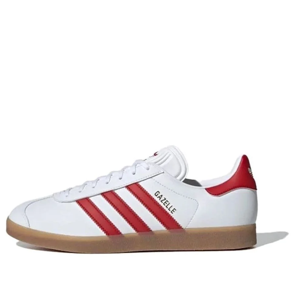 adidas Gazelle Leather 'White Red Gum' IH0377 - 1