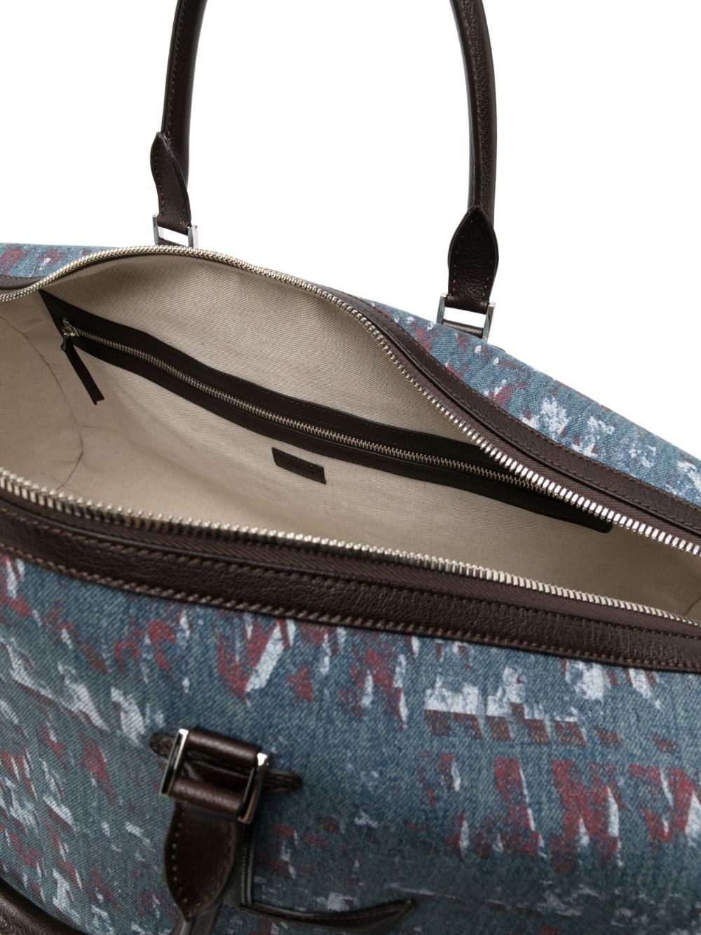 x Future monogram-pattern denim holdall - 4