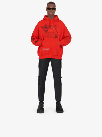 Givenchy GIVENCHY Schematics oversized hoodie outlook