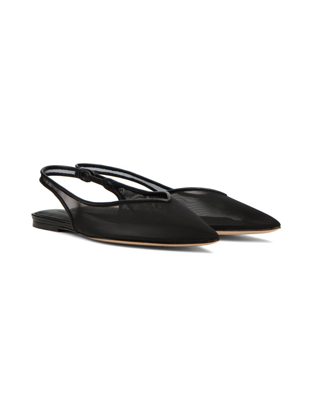 Black Razor Ballerina Flats - 4