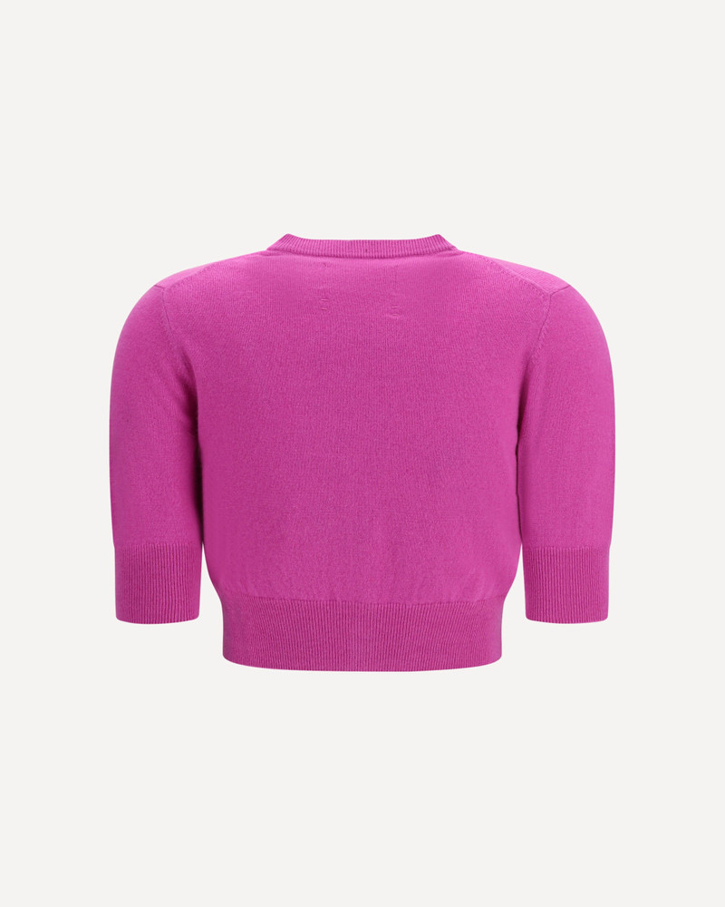 extreme cashmere Super little crewneck Cardigan by N°474 outlook