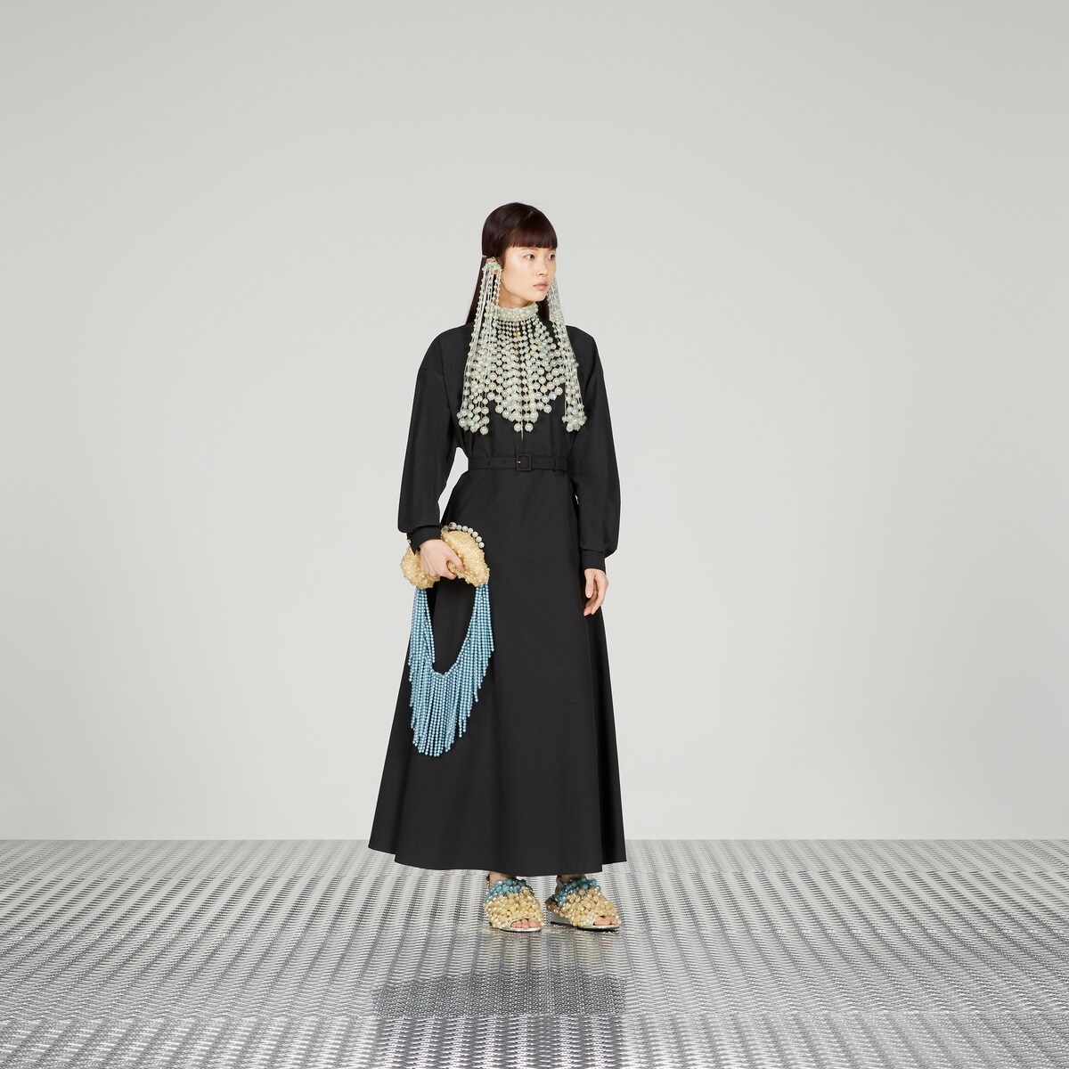 Cotton poplin maxi dress - 2