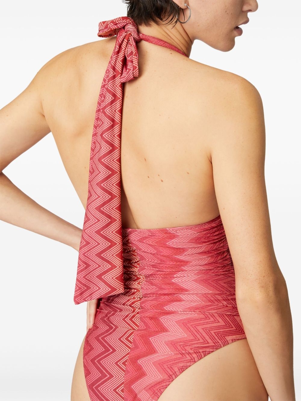 zigzag-print swimsuit - 5