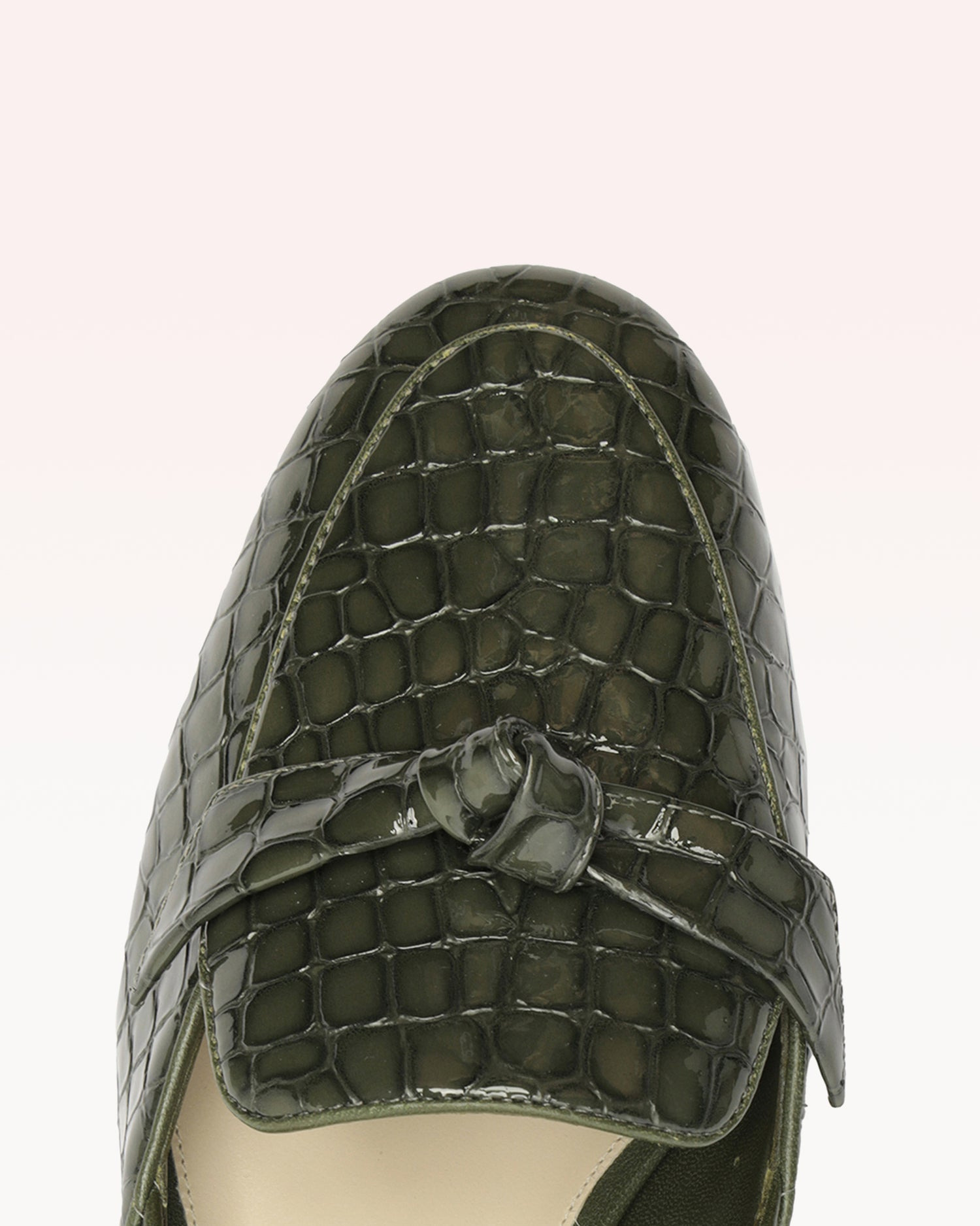 CLARITA BELGIAN CROCCO LOAFER SAGE LEAF - 5