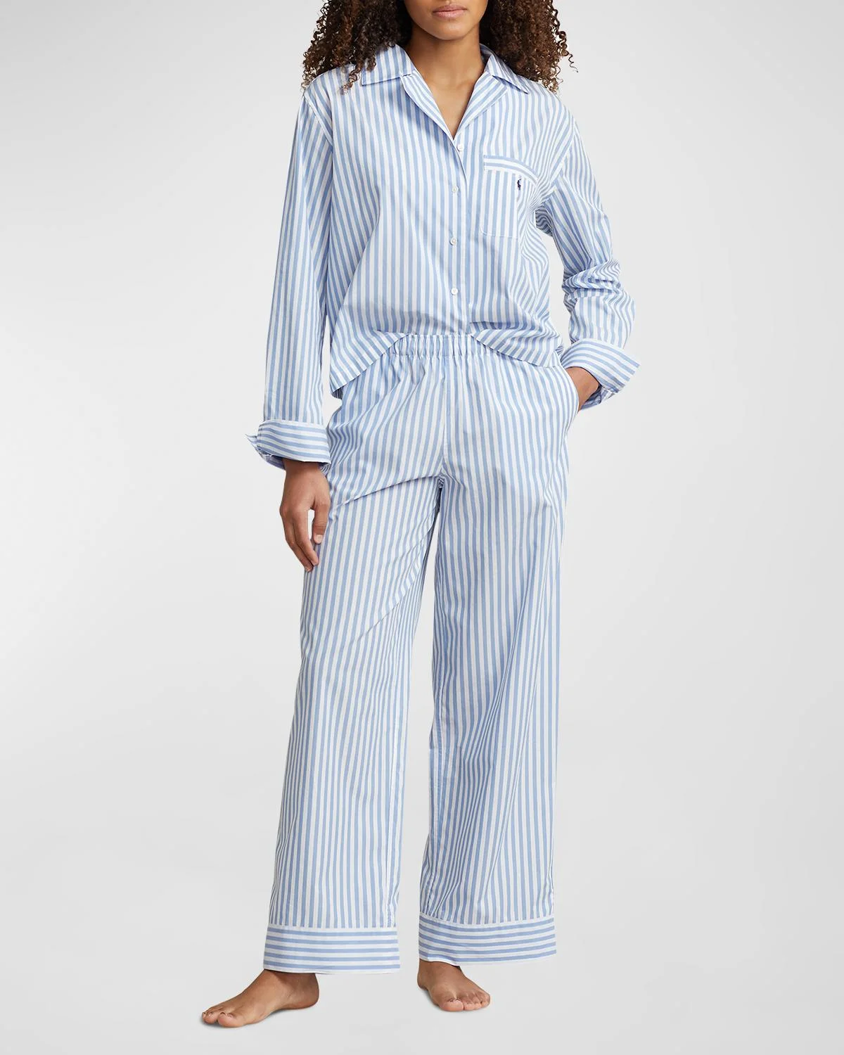 The Bailey Cotton Poplin Pajama Set - 1