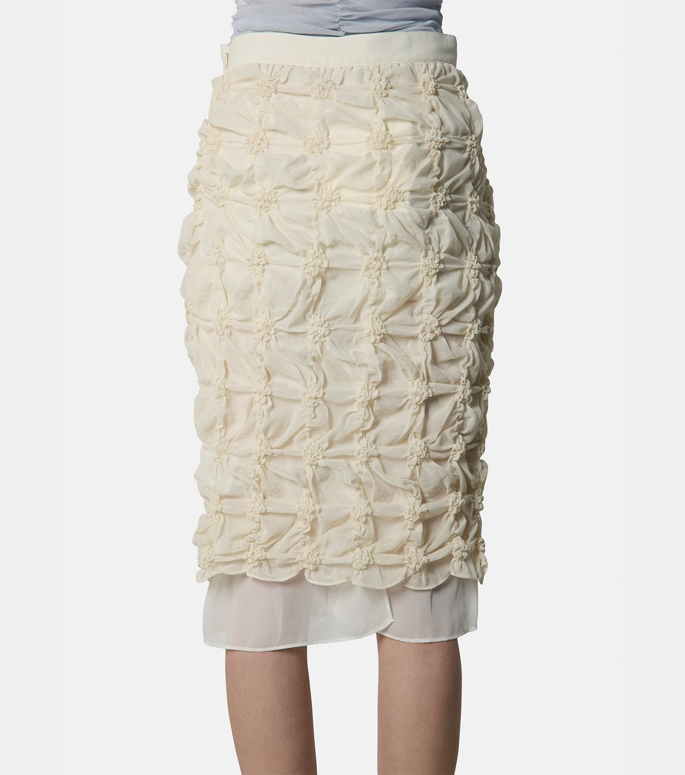 Scruncked Chiffon Skirt - 3