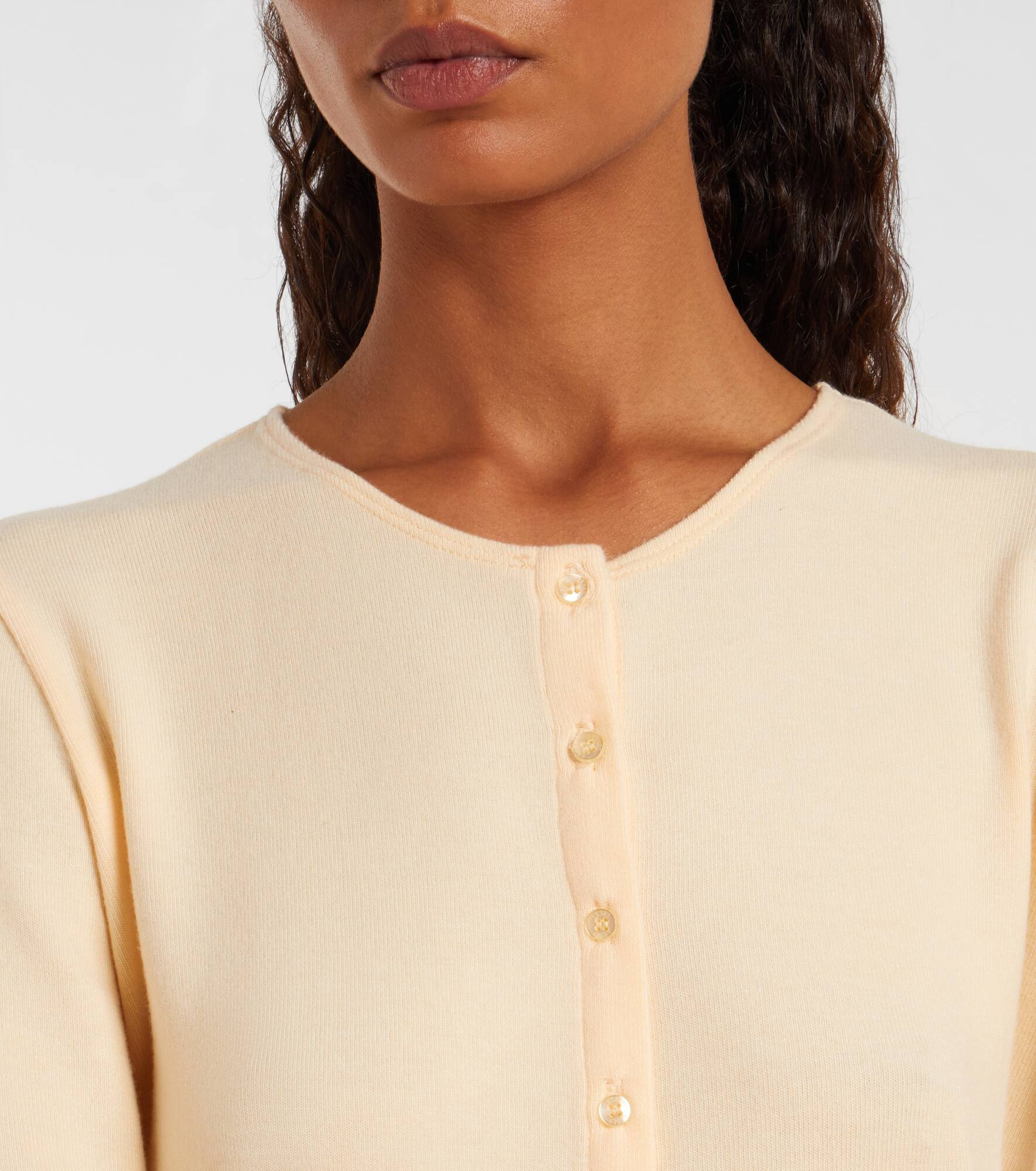 Lauren cropped jersey cardigan - 4